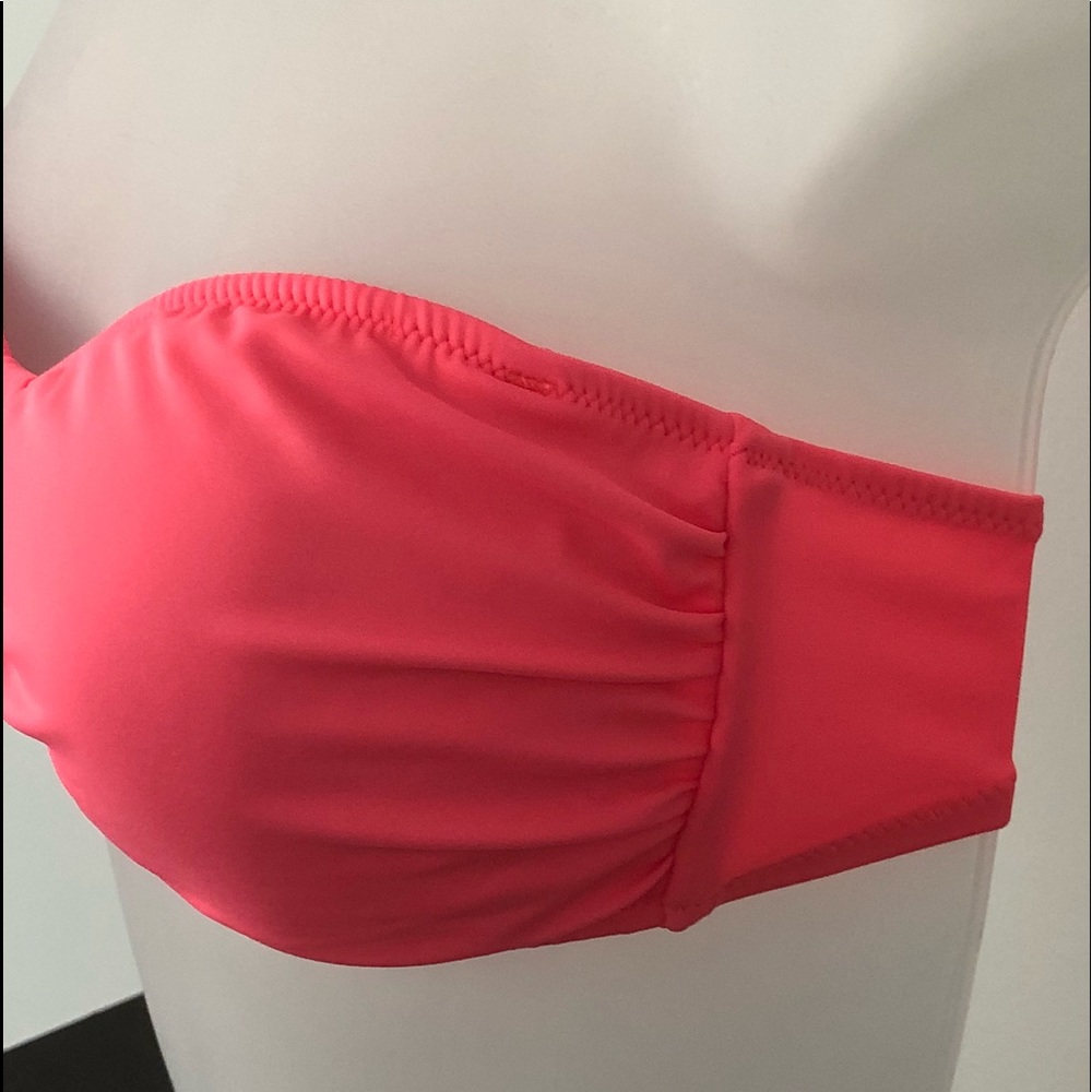 PINK VICTORIA’S SECRET CORAL BOKINI 👙 TOP SIZE S - Picture 3 of 6